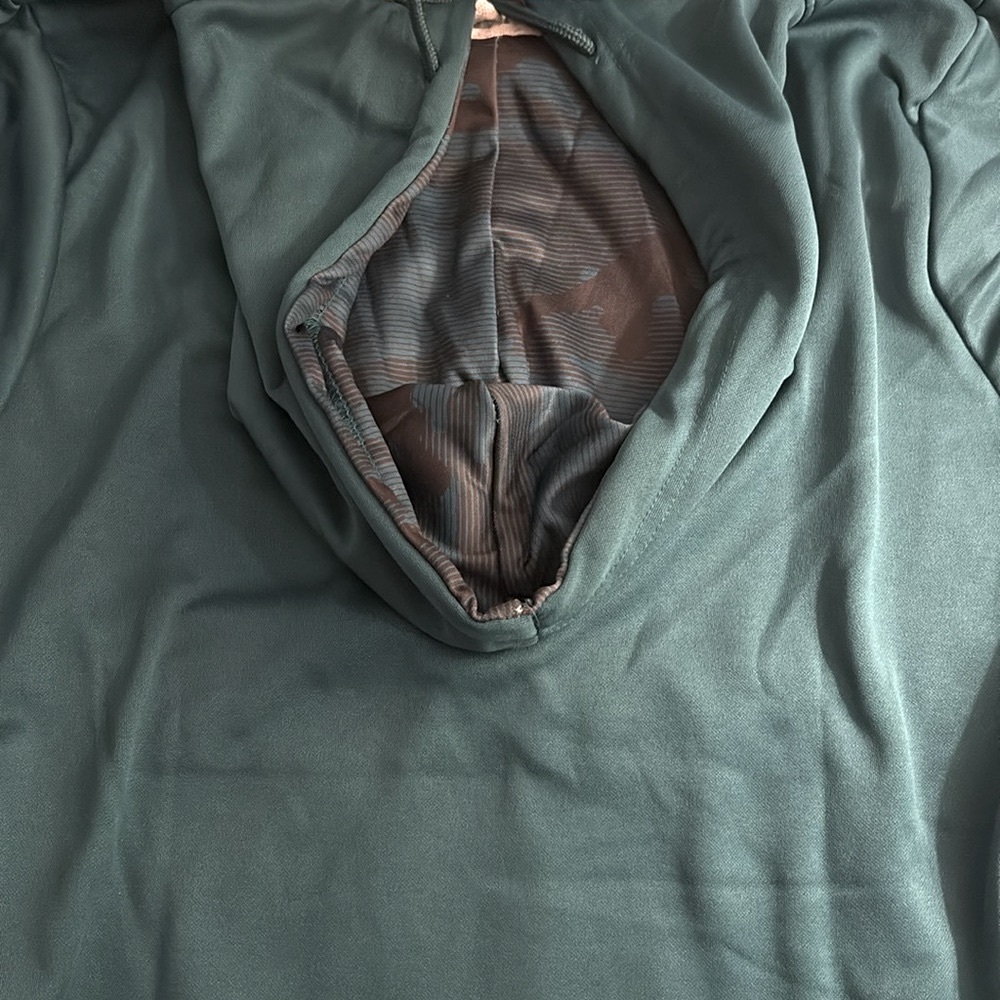 ❌SOLD❌NWT [Zubaz] Phaladelpha Eagles NFL 1/4 Zip Big Pocket Logo Hoodie Men's M - Picture 8 of 10
